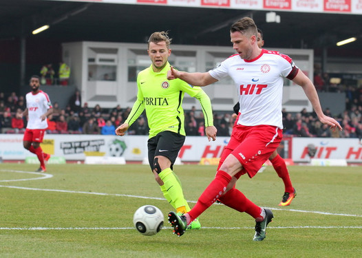 SV Wehen Wiesbaden spielt gegen Tabellenführer SC Fortuna Köln in der BRITA Arena