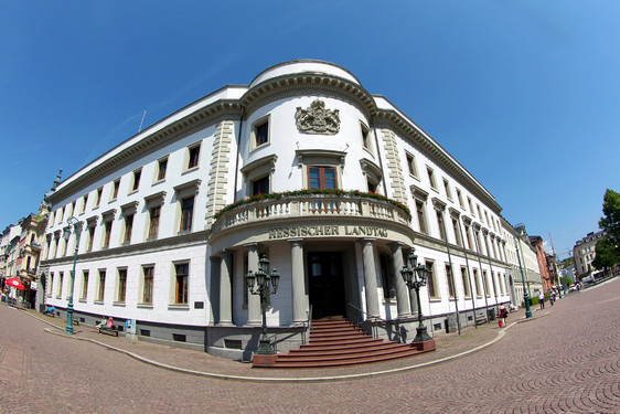 Hessischer Landtag, das Stadtschloss, in Wiesbaden.
