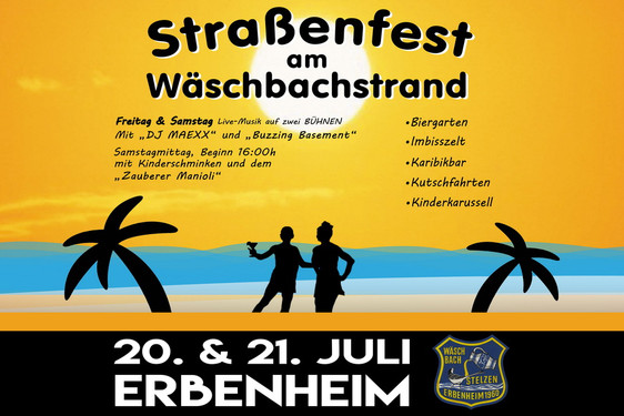 Straßenfest am Wäschbachstrand in Erbenheim