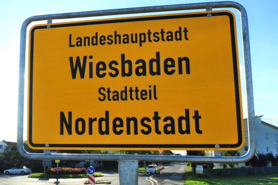Ortsschild Wiesbaden-Nordenstadt