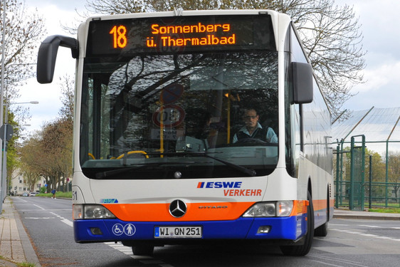 Coronavirus: ESWE Verkehr reduziert in Wiesbaden ihre Angebot. Es wird ab Mittwoch, 25. März, nach dem Samstagsfahrplan gefahren.