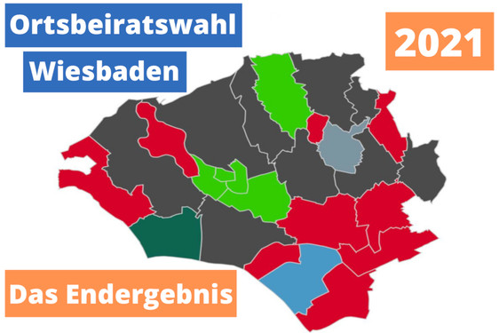 Ergebnis der Ortsbeiratswahl 2021 für den Bezirk Wiesbaden-Biebrich
