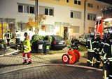 Küchenzeile in Reihenhaus in der Siedlung Freudenberg brennt aus