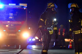 Brand einer Haushaltsmülltonne im Wiesbadener Stadtteil Kostheim in der Nacht zum Sonntag.