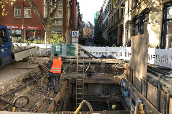 Die Bauarbeiten in der Coulinstraße werden ab kommender Woche unterbrochen.