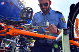 Fahrradcodierungen: Präventionsaktion der Wiesbadener Polizei gegen Zweiraddiebstahl. Das Interesse war groß.