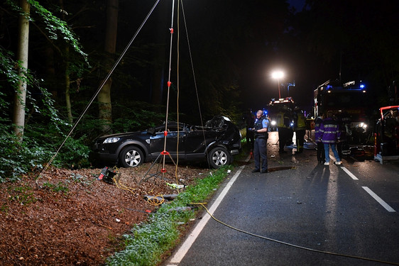 Drei Tote nach einem Verkehrsunfall auf der Landesstraße 3018 zwischen Langenhain und Wildsachsen/Breckenheim