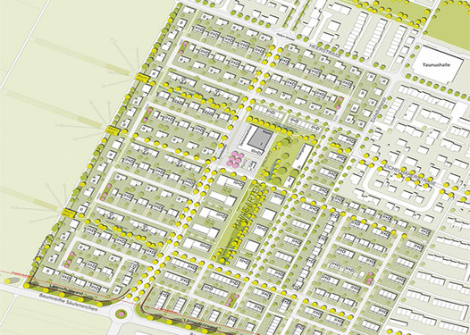 Plan neues Wohngebiet “Hainweg“ in Nordenstadt