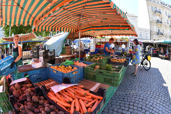 Wie immer findet der Wiesbadener Wochenmarkt auch während der Zeit des Sternschnuppenmarkts statt. Allerdings haben zwei Marktstände einen anderen Standort.