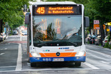 Busumleitung wegen ganztägiger Sperrung der Daimlerstraße in Wiesbaden.