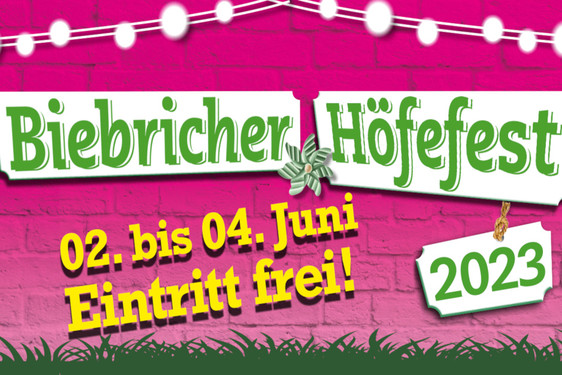 Biebricher Höfefest 2023: 18 Teilnehmer und Locations, zahlreiche Bands, Party und Eintritt frei.