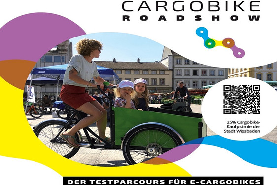 Die Cargobike Roadshow ist zu Gast in Wiesbaden.