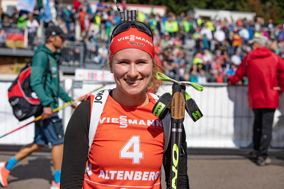 Janina Hettich tritt beim City-Biathlon in Wiesbaden an
