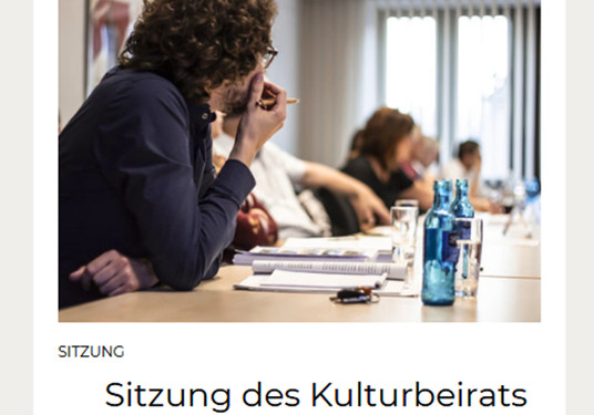 Öffentliche Sitzung des Kulturbeirats Wiesbaden mit umfangreichen Themen.