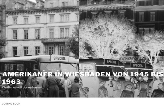 Screenshot der virtuellen Ausstellung „Amerikaner in Wiesbaden 1945-1963 – Die Innenwelt der Außenwelt“