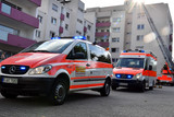 DRK-Hausnotrufmitarbeiter rettet am Sonntag Bewohner in Wiesbaden-Biebrich. Feuerwehr und Rettungsdienst waren im Einsatz.