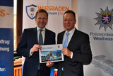 Vorstellung der Kriminalitätsstatistik für das Jahr 2019 in Wiesbaden von Bürgermeister Dr. Oliver Franz und Polizeipräsident Stefan Müller im Rathaus.