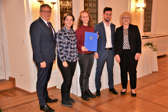Verleihung des Angelika-Thiels-Preises 2019 im Wiesbadener Rathaus.