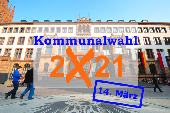 Kommunalwahlen 2021 in Wiesbaden: Heute wählen gehen. Auf jede Stimme kommt es an.