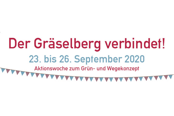 Die Aktionswoche zum Grün- und Wegekonzept für den Gräselberg findet vom 23. bis 26. September statt.