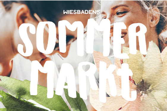 Erster Wiesbadener Sommermarkt von 1. Juni bis 31. August am Mauritiusplatz in der Innenstadt