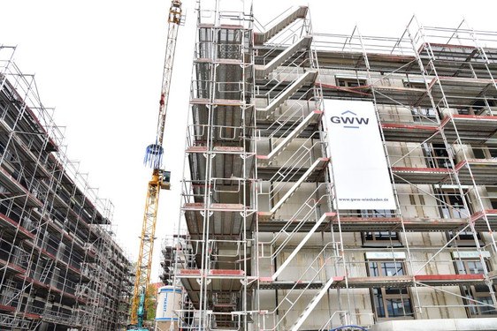 In Wiesbaden-Klarenthal entstehen 114 neue Wohnungen.