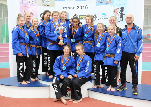 Kim-Chi Judo-Girls U16 holen den Deutschen Pokal nach Wiesbaden