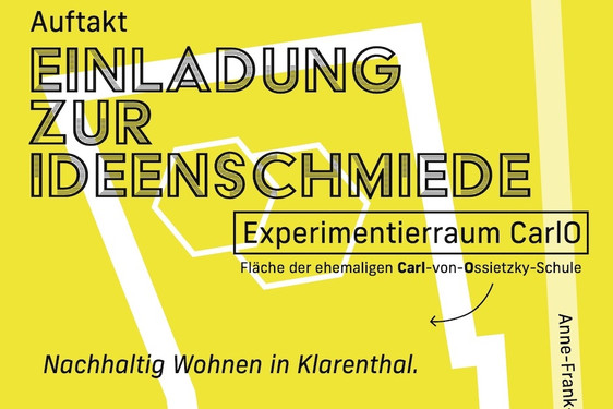 Bürger können sich am 14.06. ab 17 Uhr in Klarenthal im Experimetierraum CarlO an Städte- und Quartiersentwicklung beteiligen.