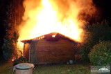 Gartenhütte wurde in Dotzheim Raub der Flammen