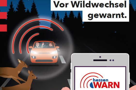 hessenWARN mit Wildwarner und Widget-Funktion verfügbar