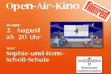 Jetzt mitentscheiden, welcher Film beim Open Air Kino am 2. August in der Sophie-und-Hans-Scholl Schule in Wiesbaden-Klarenthal gezeigt werden soll.