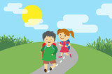 Vor dem Schulanfang sollten Eltern mit ihren Kindern den Schulweg üben.