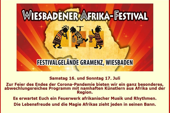 Am Wochenende findet endlich wieder das Wiesbadener Afrika Festival im Gramenz Ideengarten statt. Musik, Tanz, Trommelworkshops und ein afrikanischer Basar laden nach Wiesbaden-Erbenheim ein.
