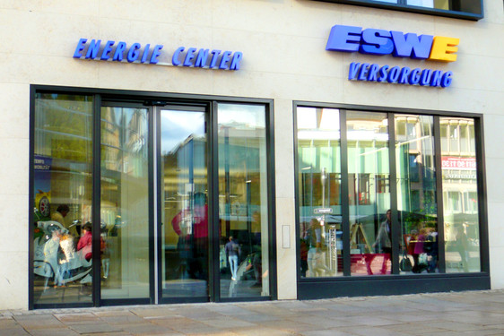 ESWE Versorgungs AG: ESWE Energie Center in der Wiesbadener Innenstadt - Kirchgasse 54.
