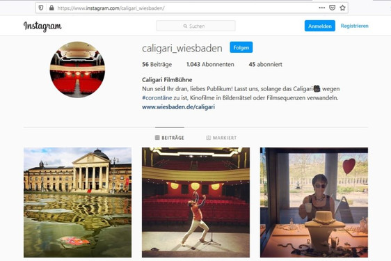Screenshot: Die Caligari Filmbühne auf Instagram