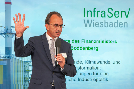 (Geschäftsleitung InfraServ Wiesbaden) am 5. Oktober bei der Veranstaltung zur Vorstellung des neuen