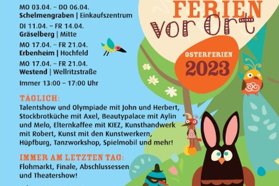 Ab sofort können Eltern Kinder und Jugendliche von sechs bis 16 Jahren für das Wiesbadener Oster-Ferienprogramm anmelden.