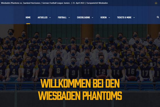 Wiesbaden Phantoms haben einen neuen Internetauftritt online gestellt