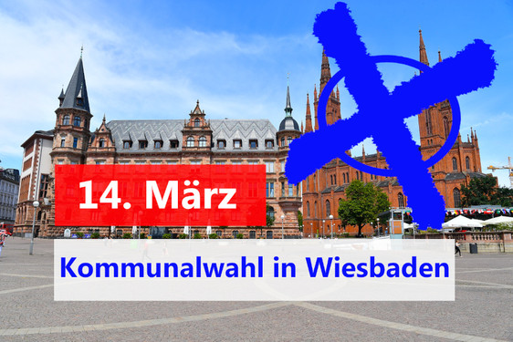 In Hessen findet im März 2021 die Kommunalwahl statt: Auch in Wiesbaden.