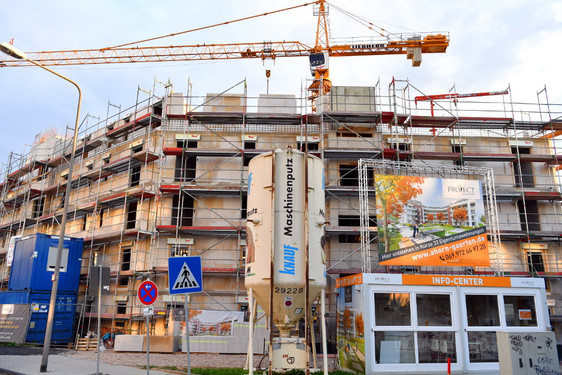 In Wiesbaden werden derzeit viele neue Häuser und Wohnungen gebaut.