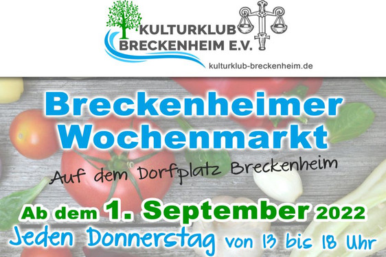 Im September startet der neue Breckenheimer Wochenmarkt auf dem Dorfplatz.