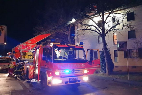 Wohnungsbrand in Mehrfamilienhaus in Mainz-Kastel