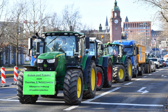 Landwirte demonstrieren am Donnerstag erneut in Wiesbaden. Es wird zu Verkehrsbehinderungen kommen.
