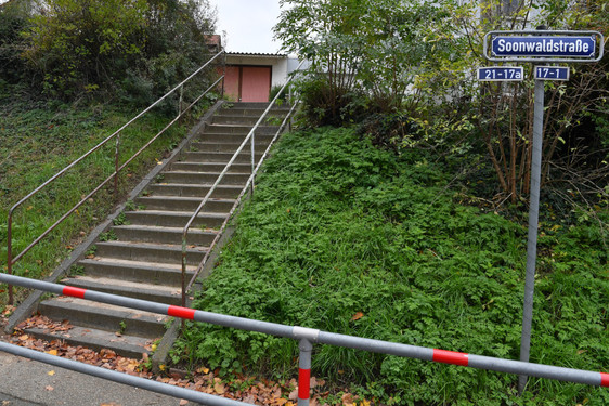 Treppenanlage Soonwaldstraße in Delkenheim wird saniert.
