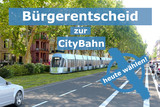 Heute wählen: Bürgerentscheid in Wiesbaden zur CityBahn am 1. November 2020.
