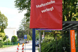 Haltestellenverlegung "Wilhelmstraße” und Busumleitung in Wiesbaden wegen Bauarbeiten.