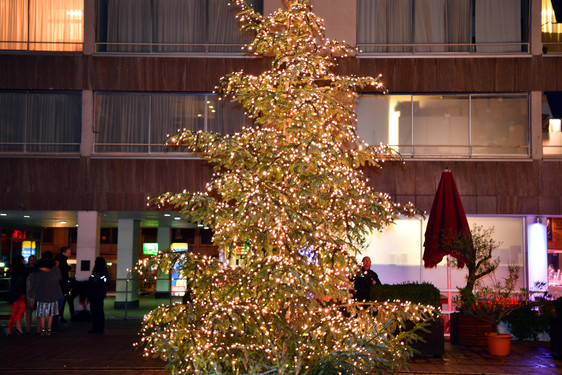 In Wiesbaden wird weihnachtlich dekoriert