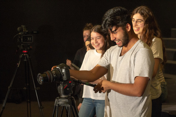 Wiesbadener Jugendliche bei den "filmreif"-Dreharbeiten 2018 und 2019