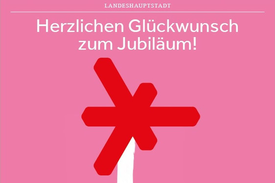 Die Stadt Wiesbaden gratuiert der Hochschule RheinMain mit Plakaten