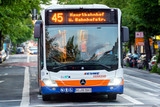 Umleitung der Buslinie 37 wegen des Superblock-Sonntags in Wiesbaden.